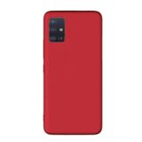 Microcase Samsung Galaxy A51 Premium Matte Silikon Kılıf - Kırmızı