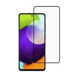 Microcase Samsung Galaxy A52 Tam Kaplayan Çerçeveli Tempered Ekran Koruyucu - Siyah