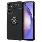 Microcase Samsung Galaxy A54 Focus Serisi Yüzük Standlı Silikon Kılıf - Siyah AL3363