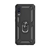 Microcase Samsung Galaxy A70 Anka Serisi Yüzük Standlı Armor Kılıf - Siyah