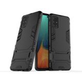 Microcase Samsung Galaxy A71 Alfa Armor Standlı Perfect Koruma Kılıf - Siyah