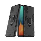 Microcase Samsung Galaxy A71 Batman Serisi Yüzük Standlı Armor Kılıf - Siyah