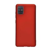 Microcase Samsung Galaxy A71 Premium Matte Silikon Kılıf - Kırmızı