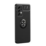 Microcase Samsung Galaxy A73 5G Focus Serisi Yüzük Standlı Silikon Kılıf - Siyah