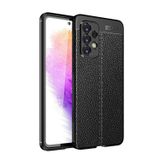 Microcase Samsung Galaxy A73 5G Leather Serisi Deri Efekt Silikon Kılıf - Siyah