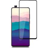 Microcase Samsung Galaxy A90 Tam Kaplayan Çerçeveli Tempered Ekran Koruyucu - Siyah