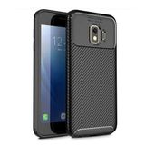 Microcase Samsung Galaxy J2 Core Maxy Serisi Carbon Fiber TPU Siyah Silikon Kılıf