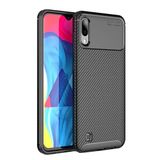 Microcase Samsung Galaxy M10 Maxy Serisi Carbon Fiber TPU Siyah Silikon Kılıf