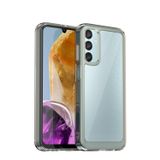 Microcase Samsung Galaxy M15 5G Shield Serisi Darbeye Dayanıklı Yarı Esnek Plastik Tpu Kılıf - AL8100 (Füme)