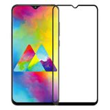 Microcase Samsung Galaxy M20 Tam Kaplayan Çerçeveli Tempered Ekran Koruyucu - Siyah