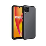 Microcase Samsung Galaxy M22 4G London Serisi Darbeye Dayanıklı Kılıf - Buzlu Siyah