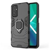 Microcase Samsung Galaxy M23 Batman Serisi Yüzük Standlı Armor Kılıf - Siyah