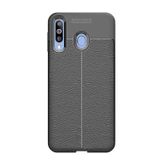 Microcase Samsung Galaxy M30 Leather Serisi Tpu Silikon Kılıf - Siyah