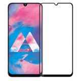 Microcase Samsung Galaxy M30 Tam Kaplayan Çerçeveli Tempered Ekran Koruyucu - Siyah