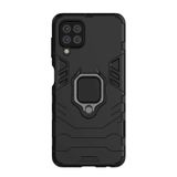 Microcase Samsung Galaxy M32 Batman Serisi Yüzük Standlı Armor Kılıf - Siyah