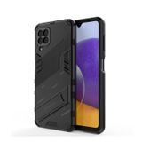 Microcase Samsung Galaxy M32 Matrix Serisi Armor Standlı Perfect Koruma Kılıf - Siyah