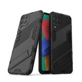 Microcase Samsung Galaxy M33 5G Matrix Serisi Armor Standlı Perfect Koruma Kılıf -Siyah