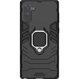 Microcase Samsung Galaxy Note 10 Batman Serisi Yüzük Standlı Armor Kılıf - Siyah
