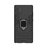 Microcase Samsung Galaxy Note 10 Plus Batman Serisi Yüzük Standlı Armor Kılıf - Siyah