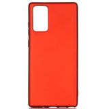 Microcase Samsung Galaxy Note 20 Premium Matte Silikon Kılıf - Kırmızı