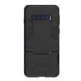 Microcase Samsung Galaxy S10 Alfa Serisi Armor Standlı Kılıf - Siyah
