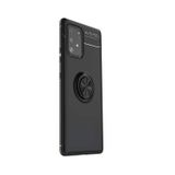 Microcase Samsung Galaxy S10 Lite Focus Serisi Yüzük Standlı Silikon Kılıf - Siyah