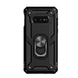 Microcase Samsung Galaxy S10e Anka Serisi Yüzük Standlı Armor Kılıf - Siyah