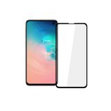 Microcase Samsung Galaxy S10e Tam Kaplayan Çerçeveli Tempered Ekran Koruyucu - Siyah