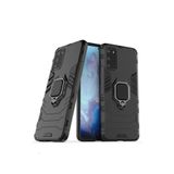 Microcase Samsung Galaxy S20 Batman Serisi Yüzük Standlı Armor Kılıf - Siyah