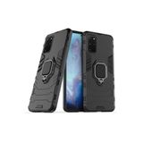 Microcase Samsung Galaxy S20 Plus Batman Serisi Yüzük Standlı Armor Kılıf - Siyah