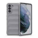 Microcase Samsung Galaxy S21 Plus Miami Serisi Darbeye Dayanıklı Silikon Kılıf -Açık Gri