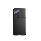 Microcase Samsung Galaxy S21 Ultra Maxy Serisi Carbon Fiber Silikon Kılıf - Siyah