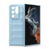 Microcase Samsung Galaxy S21 Ultra Miami Serisi Darbeye Dayanıklı Silikon Kılıf -Açık Mavi