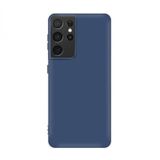 Microcase Samsung Galaxy S21 Ultra Premium Matte Silikon Kılıf - Lacivert