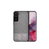 Microcase Samsung Galaxy S22 Fabrik Seri Kumaş Desen Kılıf - Gri