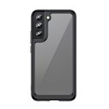 Microcase Samsung Galaxy S22 Shield Serisi Darbeye Dayanıklı Yarı Esnek Plastik TPU Kılıf - Siyah