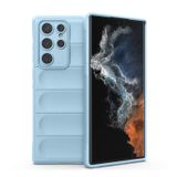 Microcase Samsung Galaxy S22 Ultra Miami Serisi Darbeye Dayanıklı Silikon Kılıf - Açık Mavi