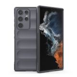 Microcase Samsung Galaxy S22 Ultra Miami Serisi Darbeye Dayanıklı Silikon Kılıf - Koyu Gri