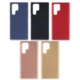 Microcase Samsung Galaxy S22 Ultra Premium Matte Silikon Kılıf - Rose Gold