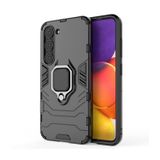 Microcase Samsung Galaxy S23 Plus Batman Serisi Yüzük Standlı Armor Kılıf - Siyah AL3349