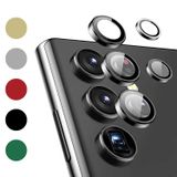 Microcase Samsung Galaxy S23 Ultra Kamera Camı Lens Koruyucu Halka Set - AL8114 (Kırmızı)