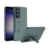 Microcase Samsung Galaxy S24 Plus ile uyumlu Standlı Sert Plastik Mat Kılıf - AL3566 (Bordo)
