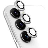 Microcase Samsung Galaxy S24 Uyumlu Kamera Camı Lens Koruyucu Halka Set -AL4239 (Gümüş)