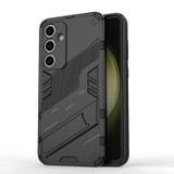 Microcase Samsung Galaxy S25 Matrix Serisi Armor Standlı Perfect Koruma Kılıf - Siyah Al3416