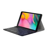 Microcase Samsung Galaxy Tab A 8.0 2019 T290 T295 T297 ile Uyumlu Bluetooth Klavyeli Standlı Kılıf - BKK4