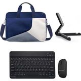 Microcase Samsung Galaxy Tab A11 8.7 Inch Tablet Için Tablet Çanta + Bluetooth Klavye + Mouse + Tablet Standı Siyah - AL4234