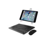 Microcase Samsung Galaxy Tab A11 Plus 11 inch için Bluetooth Touchpad Klavye (TR Sticker)+Bluetooth Mouse+Tablet Standı- AL2766