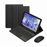 Microcase Samsung Galaxy Tab A11 Plus 11 Inch Tablet Uyumlu Bluetooth Touchpad Klavye+Bluetooth Mouse+Standlı Kılıf-Bkk7 - Mavi