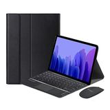 Microcase Samsung Galaxy Tab A7 T500 T505 T507 2020 10.4 Tablet ile Uyumlu Bluetooth Touchpad Klavye + Bluetooth Mouse + Standlı Kılıf - BKK7