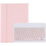 Microcase Samsung Galaxy Tab A9 Plus LTE SM-X218 11'' Tablet ile uyumlu Bluetooth Klavyeli Standlı Kılıf - BKK4 Pembe